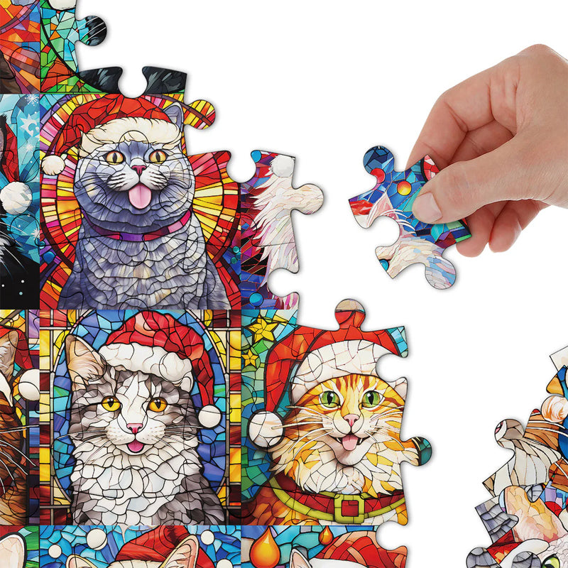 Happy Christmas Cats Advent Calendar Jigsaw Puzzle Happy Christmas Cats Advent Calendar Jigsaw Puzzle