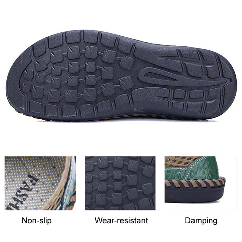 Summer Crocodile Patttern Breathable Mesh Shoes