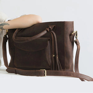 Vintage Soft Leather Travel Bag