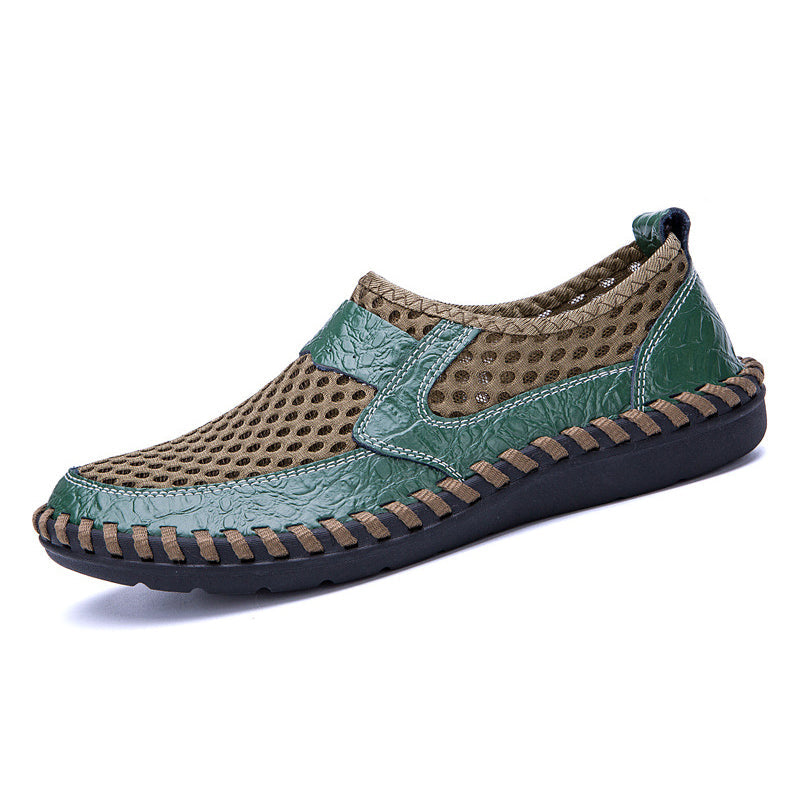 Summer Crocodile Patttern Breathable Mesh Shoes