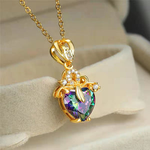 Colorful Love Pendant Nacklace
