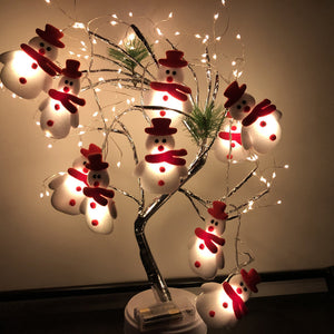 Snowman Christmas Tree LED Garland String Light