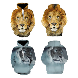 3D Lion Hoodie