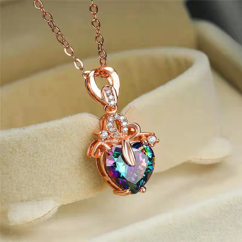 Colorful Love Pendant Nacklace
