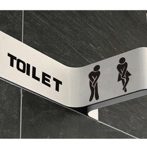 Funny Toilet Door Sign Sticker