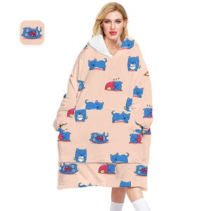 Flannel Hoodie Blanket