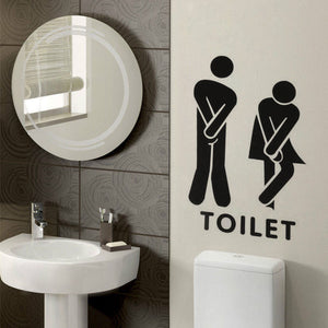 Funny Toilet Door Sign Sticker