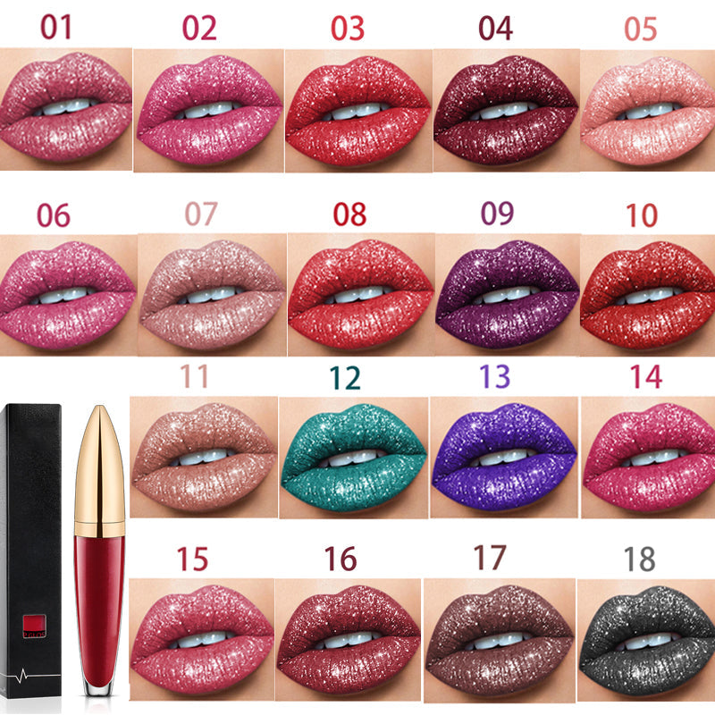 (🎄Christmas sale -50% OFF) Diamond Lip Gloss Matte To Glitter Liquid Lipstick Waterproof