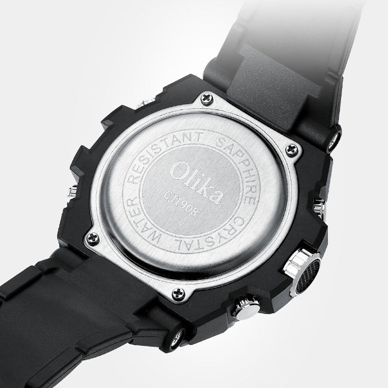 New Dual-Display Waterproof Electronic Watch