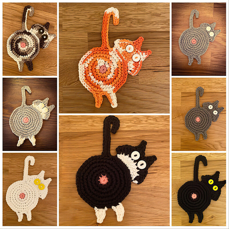 🎄Early Christmas Sale🐱Cat Butt Coasters🎉