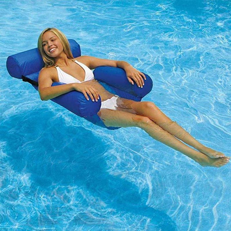 Floating pool bed and deck chair