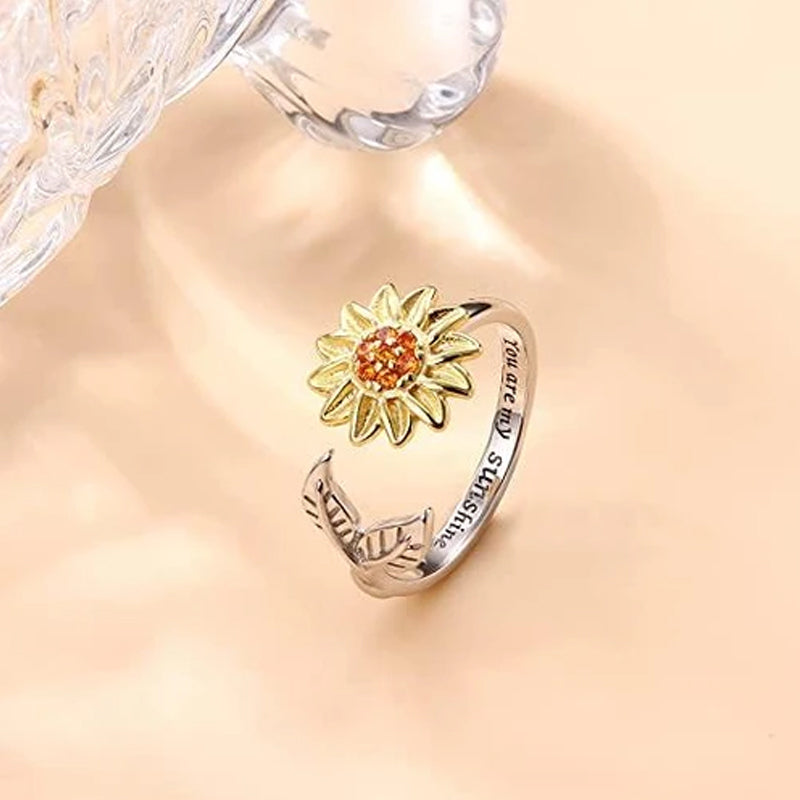 Sunflower Spinner Ring