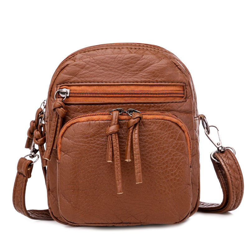 Soft Leather Shoulder Messenger Bag
