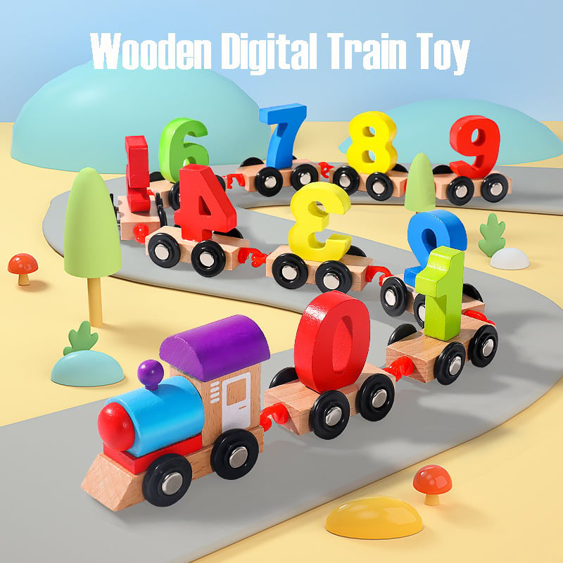 💥💥Hot Sale💥Wooden Digital Train Toy