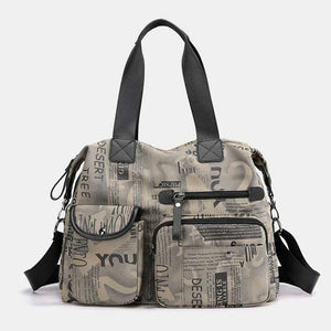 Casual Waterproof Printed Travel Bag