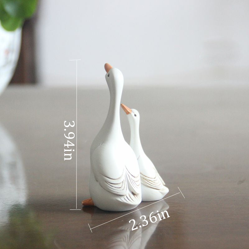 Resin Simulation Duck Art Ornament