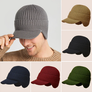 Elastic Warm Ear Protection Knitted Hat