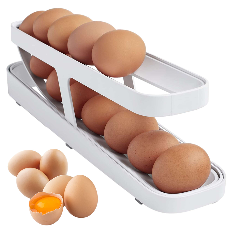 New Automatic Roll-Down Double-layer Egg Dispenser
