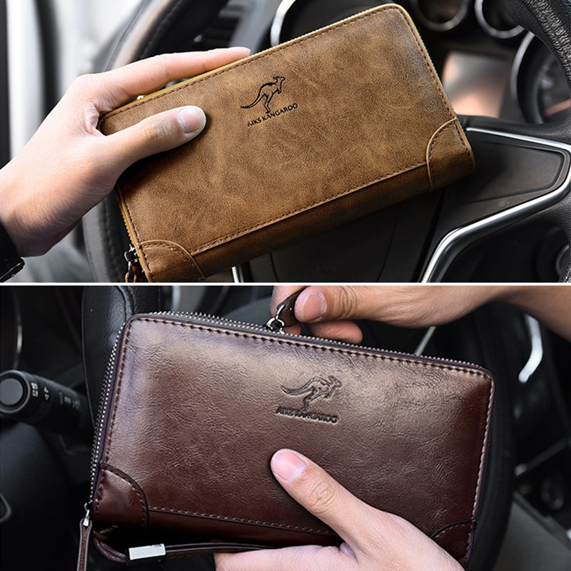 Double Zip Men's Wallet