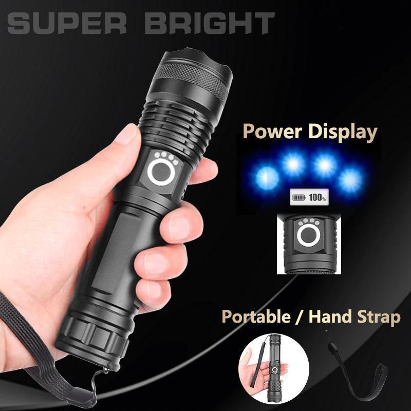 LED RECHARGEABLE TACTICAL LASER FLASHLIGHT
