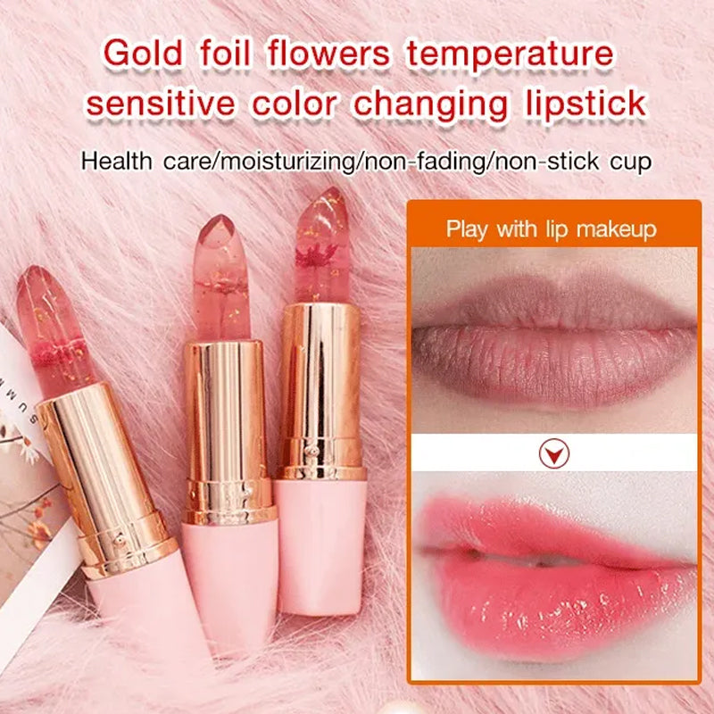 Crystal Jelly Flower Color Changing Lipstick