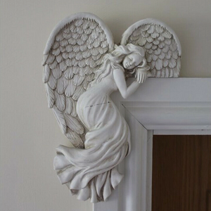 Set Door Frame Angel Wings Sculpture