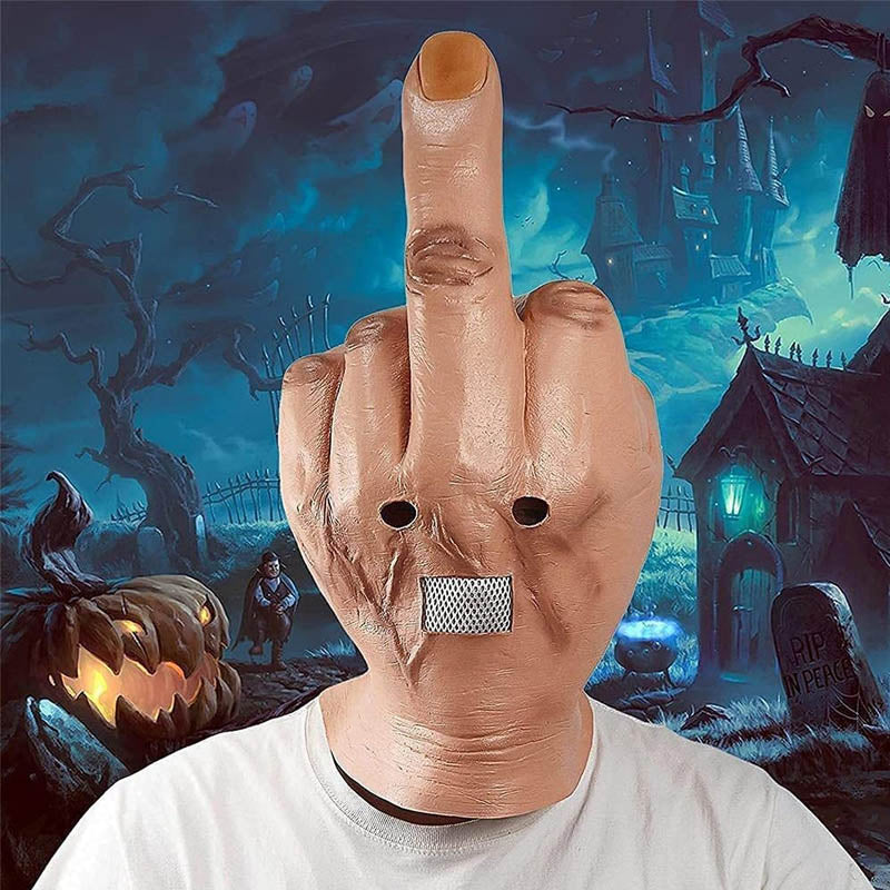 Middle Finger Halloween Mask