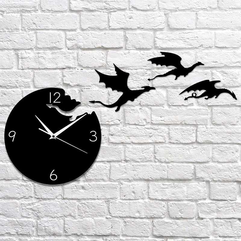 Dragon Flight Wall Clock