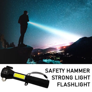 Safety Hammer Glare Flashlight