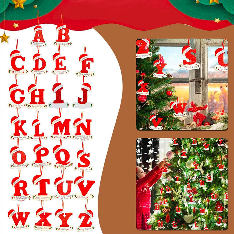 🎄CHRISTMAS HOT SALE🎄Personalized Christmas 24 Letter Ornaments