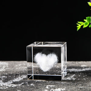 Cloud Crystal Cube Ornaments
