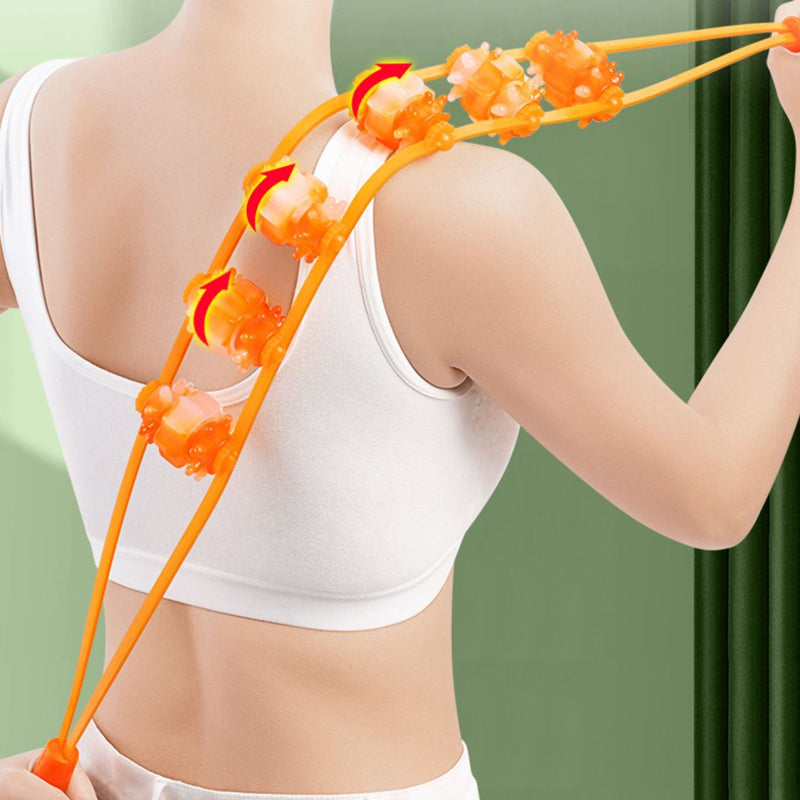 Portable Handmade Back Massage Roller Rope