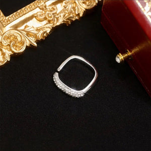 Women Diamond open square ring