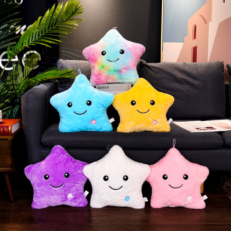 Five-pointed Star Luminous Pillow