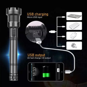 🔥Hot SALE🔥LED Rechargeable Tactical Laser Flashlight(Free Shipping)
