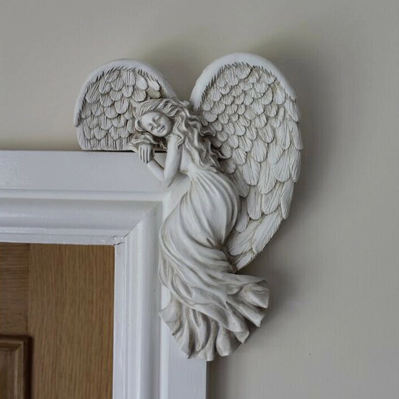 Set Door Frame Angel Wings Sculpture