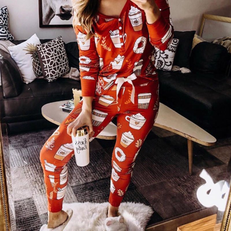 Monogram Happy Fall Pajama Set