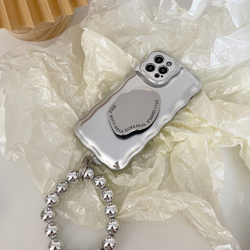 Matte Silver Ball Bracelet Air Cushion Case for iPhone