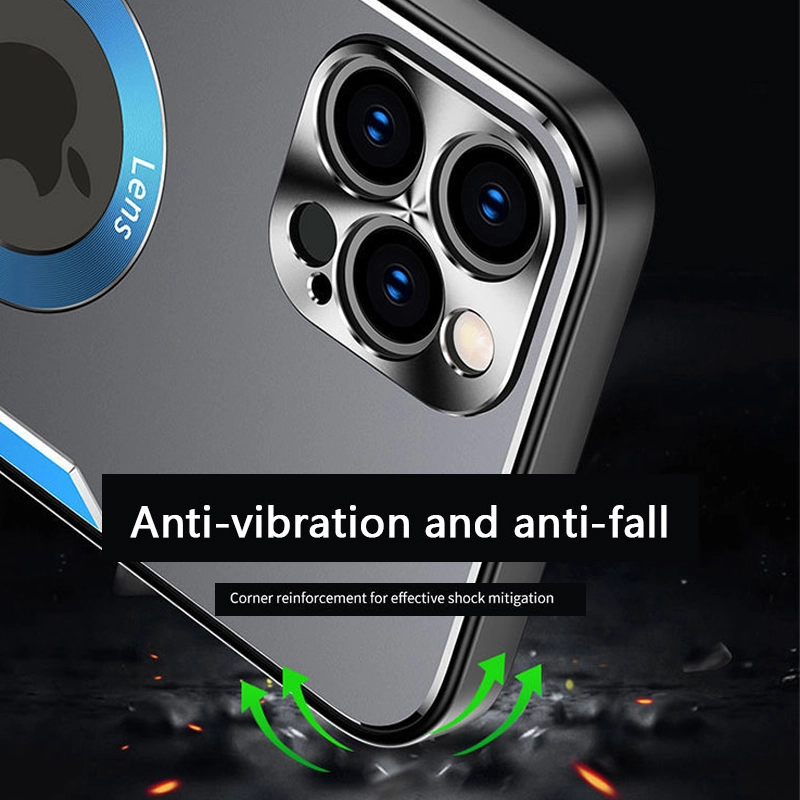 IPhone Metal Ring Fine Hole Anti-Fall Protective Shell
