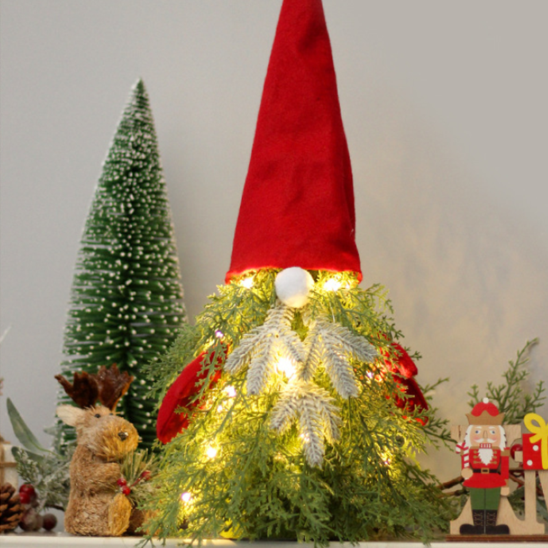 Santa Faceless Mini Christmas Tree