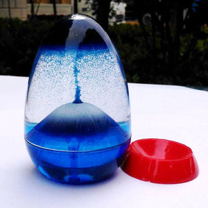 Volcano Eruption Egg Shape Sandglass Liquid Hourglass
