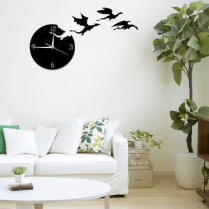 Dragon Flight Wall Clock