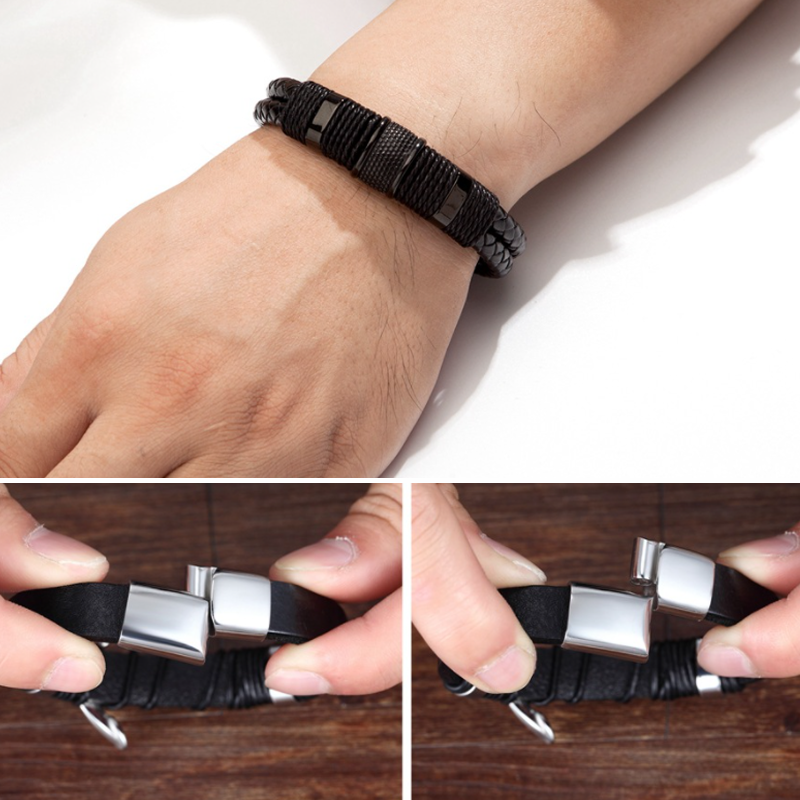 Magnetic Buckle Braided Bracelet