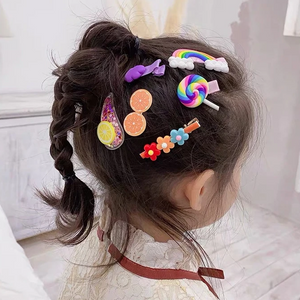 Rainbow Hair Clip Set