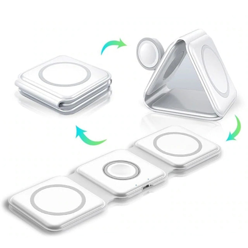 Foldable 3-in-1 Wireless Charger