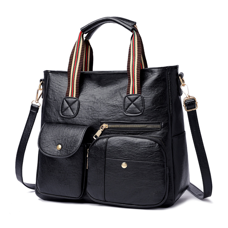 Multi-pocket fashion PU travel bag