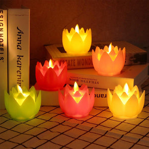 LED Lotus Electronic Candle