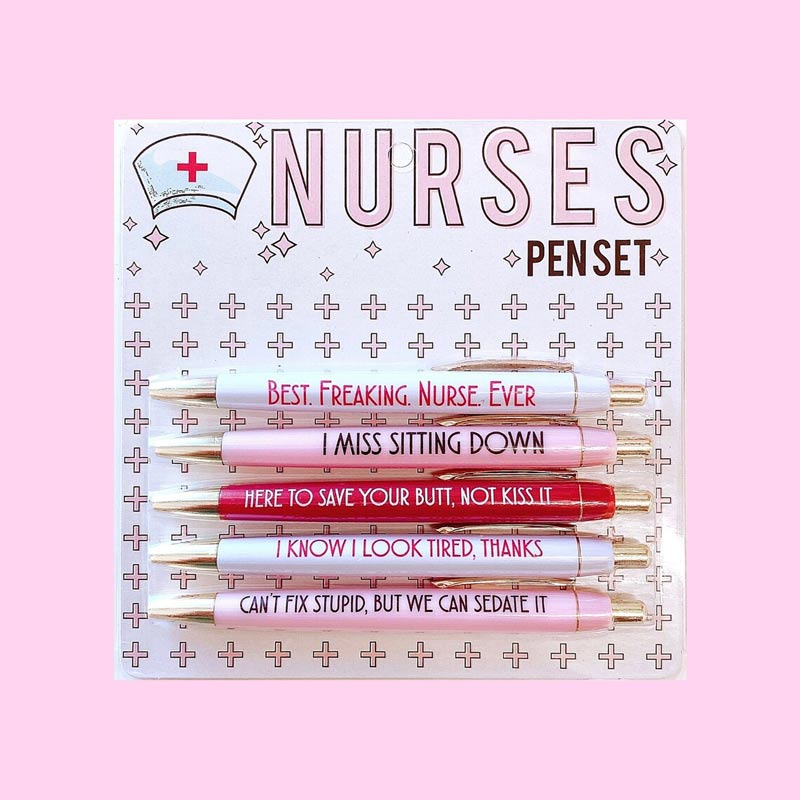 💖Funny Nurses Pens Set(set of 5)